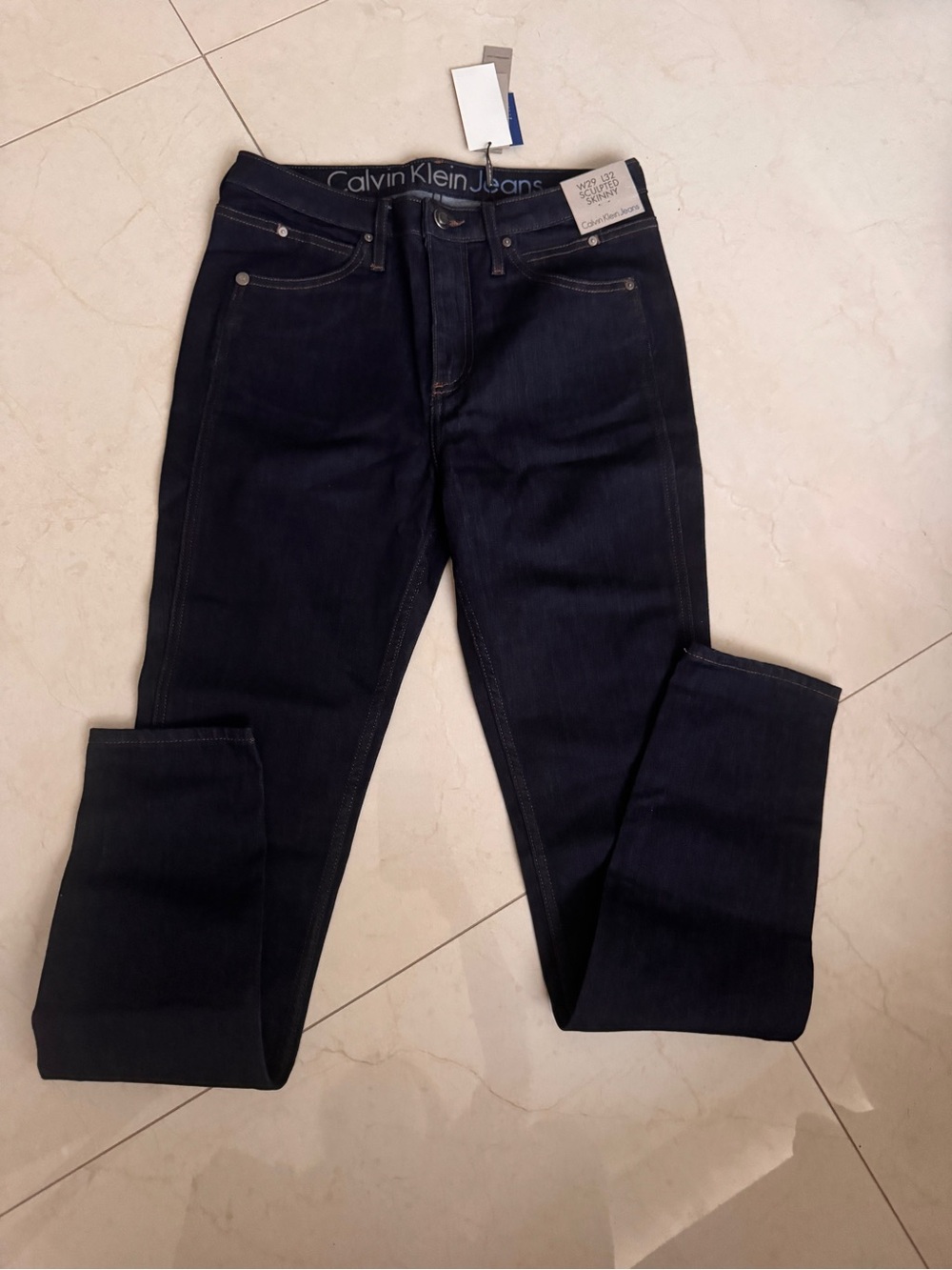 Calvin Klein Dark Blue Straight Jeans
